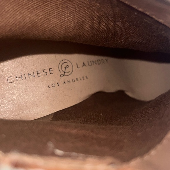 Chinese Laundry Brown and Cream Ankle Boots - Picture 8 of 12